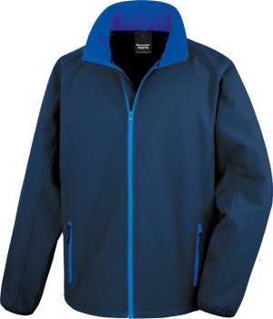 Result - Men's 2-layer Printable Softshell Jacket (navy/royal)