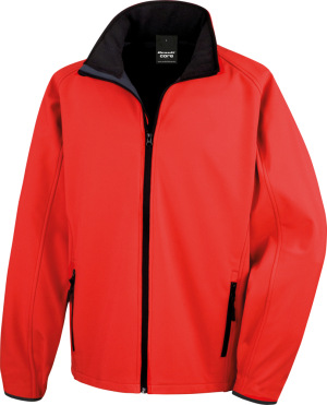Result - Men's 2-layer Printable Softshell Jacket (red/black)