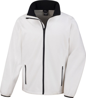 Result - 2-Lagen Herren Softshell Jacke "Printable" (white/black)