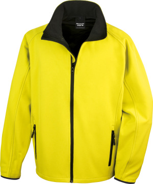 Result - 2-Lagen Herren Softshell Jacke "Printable" (yellow/black)