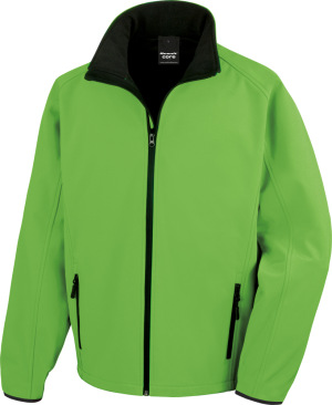 Result - 2-Lagen Herren Softshell Jacke "Printable" (vivid green/black)