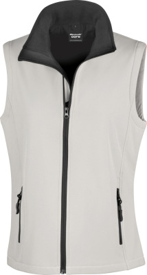 Result - Ladies' 2-layer Printable Softshell Gilet (white/black)