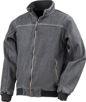 Result - Denim 3-Lagen Softshell Jacke (washed black)