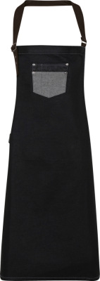 Premier - Denim Bib Apron "Division" (black denim)