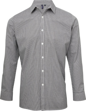 Premier - Shirt "Gingham" longsleeve (black/white)
