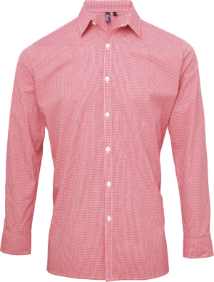 Premier - Shirt "Gingham" longsleeve (red/white)