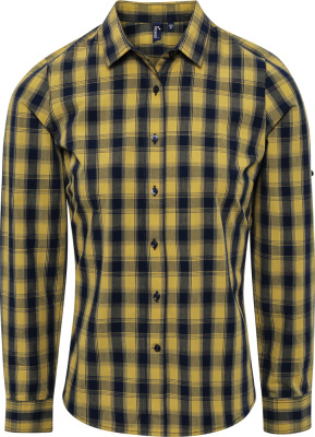 Premier - Shirt "Mulligan" longsleeve (camel/navy)