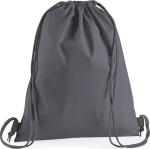 Westford Mill - Premium Cotton Gymsac (graphite grey)