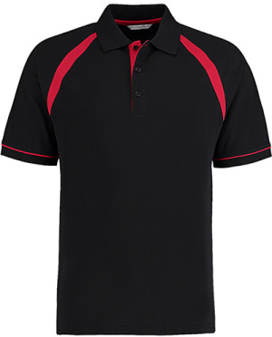 Kustom Kit - Oak Hill Polo (Black/Bright Red)