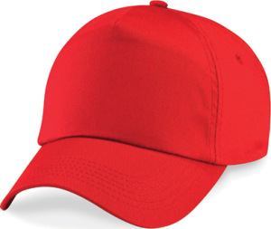 Beechfield - Junior Original 5-Panel Cap (Bright Red)