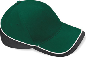 Beechfield - Teamwear Competition Cap (Bottle Green/Black/White)