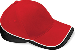 Beechfield - Teamwear Competition Cap (Classic Red/Black/White)