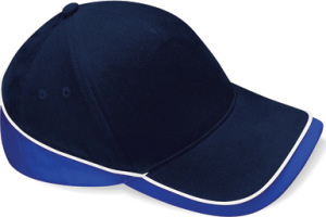Beechfield - Teamwear Competition Cap (French Navy/Bright Royal/White)