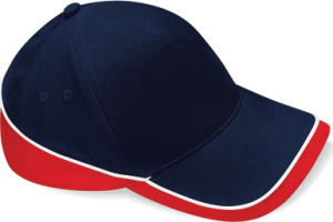 Beechfield - Teamwear Competition Cap (French Navy/Classic Red/White)