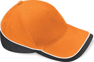 Beechfield - Teamwear Competition Cap (Orange/Black/White)