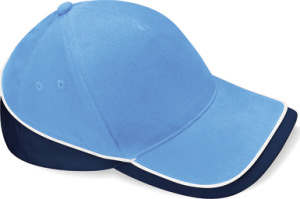 Beechfield - Teamwear Competition Cap (Sky Blue/French Navy/White)