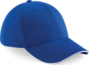 Beechfield - Athleisure 6 Panel Cap (Bright Royal/White)