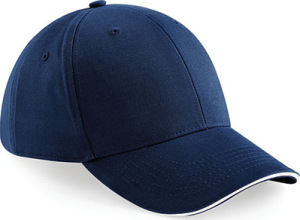 Beechfield - Athleisure 6 Panel Cap (French Navy/White)