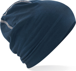 Beechfield - Hemsedal Cotton Beanie (French Navy/White)