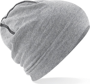 Beechfield - Hemsedal Cotton Beanie (Heather Grey/Black)