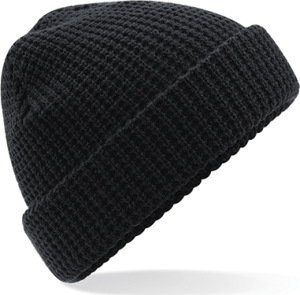 Beechfield - Classic Waffle Knit Beanie (Black)