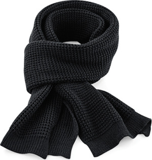 Beechfield - Classic Waffle Knit Scarf (Black)