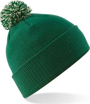 Beechfield - Snowstar® Beanie (Bottle Green/Off White)