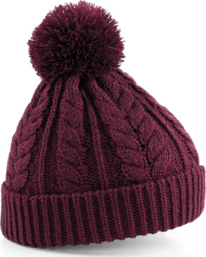 Beechfield - Cable Knit Snowstar® Beanie (Burgundy)