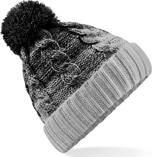 Beechfield - Ombré Beanie (Black/Light Grey)