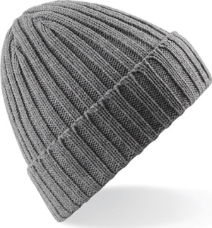 Beechfield - Chunky Ribbed Beanie (Heather Grey)