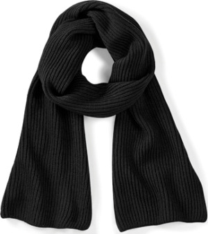 Beechfield - Metro Knitted Scarf (Black)