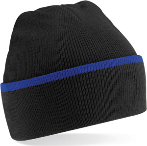 Beechfield - Teamwear Beanie (Black/Bright Royal)