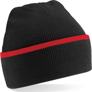 Beechfield - Teamwear Beanie (Black/Classic Red)