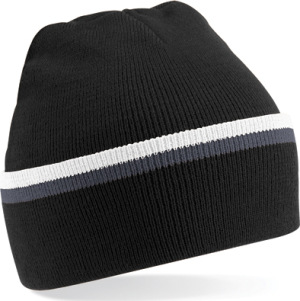 Beechfield - Teamwear Beanie (Black/Graphite Grey/White)