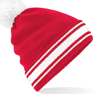 Beechfield - Stadium Beanie (Classic Red/White)