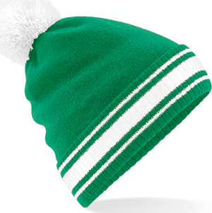 Beechfield - Stadium Beanie (Kelly Green/White)