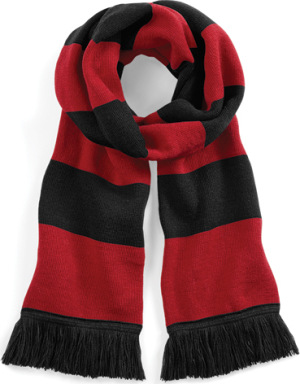 Beechfield - Stadium Scarf (Black/Classic Red)