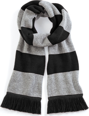 Beechfield - Stadium Scarf (Black/Heather Grey)