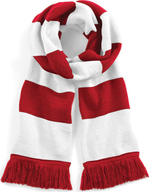 Beechfield - Stadium Scarf (Classic Red/White)