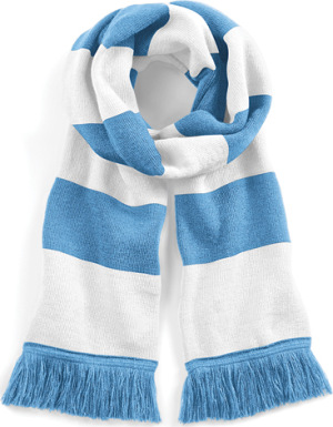 Beechfield - Stadium Scarf (Sky Blue/White)