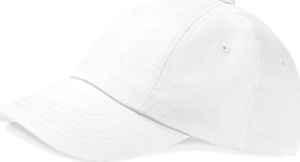 Beechfield - Low Profile Heavy Cotton Drill Cap (White)