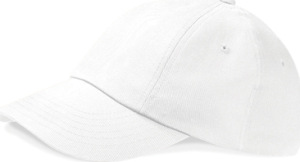 Beechfield - Low Profile Heavy Cotton Drill Cap (White)