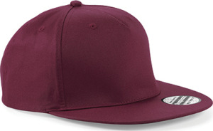 Beechfield - 5-Panel Snapback Rapper Cap (Burgundy)