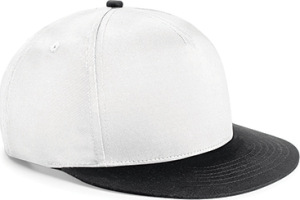 Beechfield - Youth Size Snapback (White/Black)