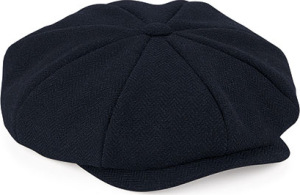 Beechfield - Heritage Baker Boy Cap (Navy Herringbone)