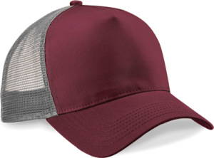 Beechfield - Snapback Trucker (Burgundy/Light Grey)