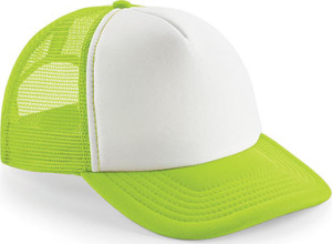 Beechfield - Vintage Snapback Trucker (Lime Green/White)