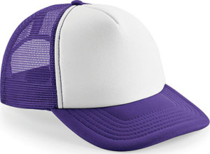 Beechfield - Vintage Snapback Trucker (Purple/White)