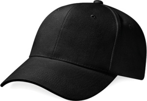 Beechfield - Pro-Style Heavy Brushed Cotton Cap (Black)