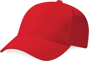 Beechfield - Pro-Style Heavy Brushed Cotton Cap (Classic Red)